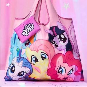 NWT My Little Pony (MLP) Reusable Foldable Tote Bag, Licensed, NEW with Tag